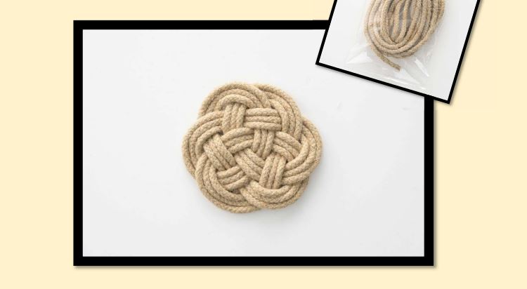 「ハンドメイド企画」資材を更新しました！2026年4月号「リネンコードで作る　ポットマット」キットチラシ<